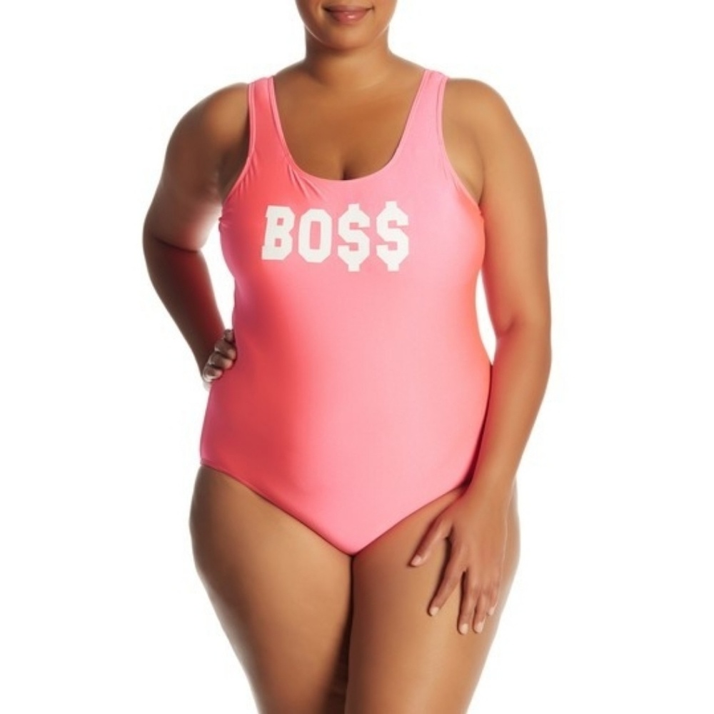 Marilyn Monroe Boss Hot Pink One Piece (Plus)
